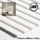 MDF Wall Slat / Strip Panel - MDF Pre-Primed Slatwall panel  / Panelling - Slatted Wall Panels - Paintable 1190mm x  240mm x 18mm 